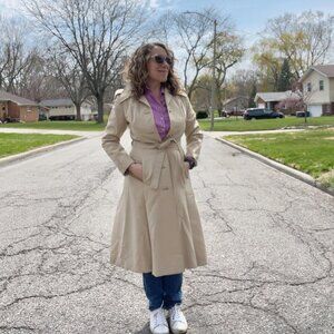Vintage princess style trench coat XS